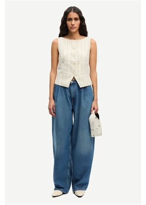 Saloves vest 14329 Bone stripe Samsøe